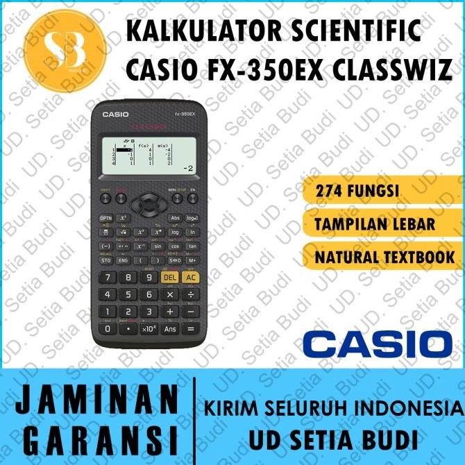 

Kalkulator Scientific Casio FX-350EX Classwiz Asli dan Bergaransi