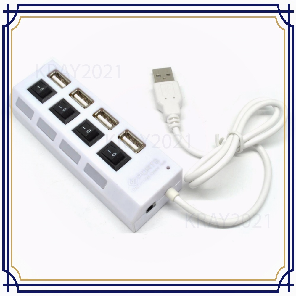 HUB USB 2.0 4 Ports With Independent ON OFF Switch -HB874