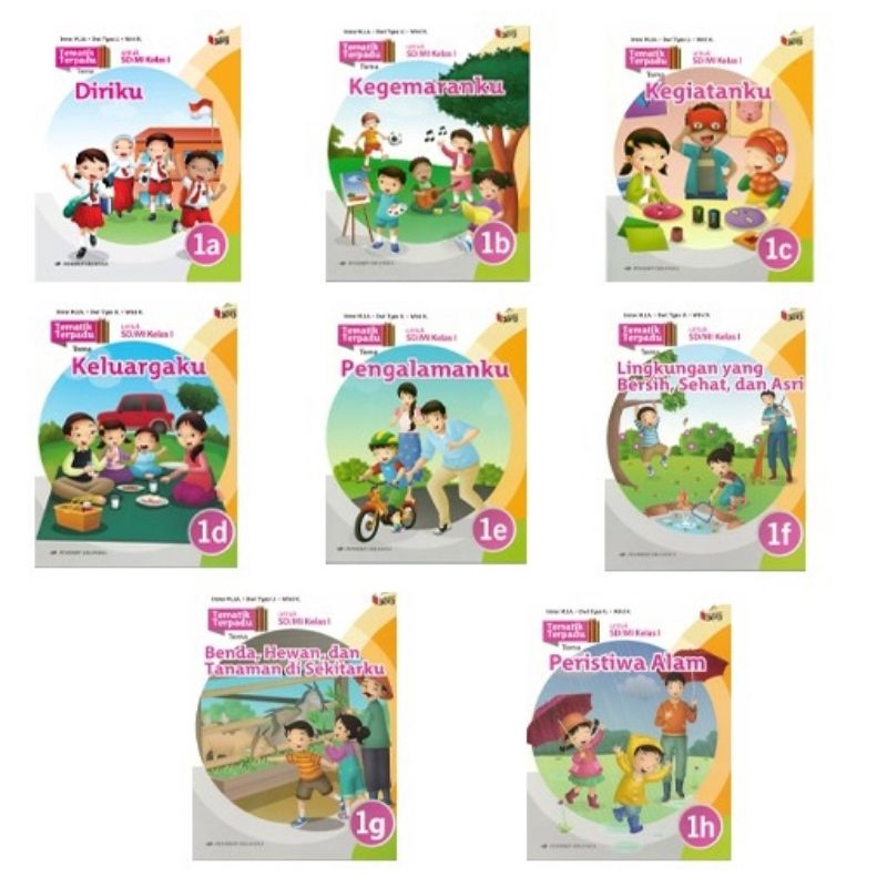 BUKU TEMATIK TERPADU ERLANGGA KELAS 1