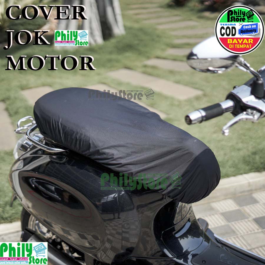 COD Cover Jok Sarung Motor Penahan ANTI CAKARAN KUCING VESPA NMAX PCX AEROX VARIO SCOOPY Beat Genio Mio Spacy Universal