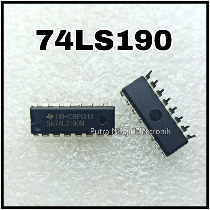 ic TTL 74190 74LS190 HD74LS190P SN74LS190N Dip 16p putr4n14 dijamin