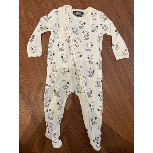 preloved like new cotton on kids baby sleepsuit snoopy 3-6m