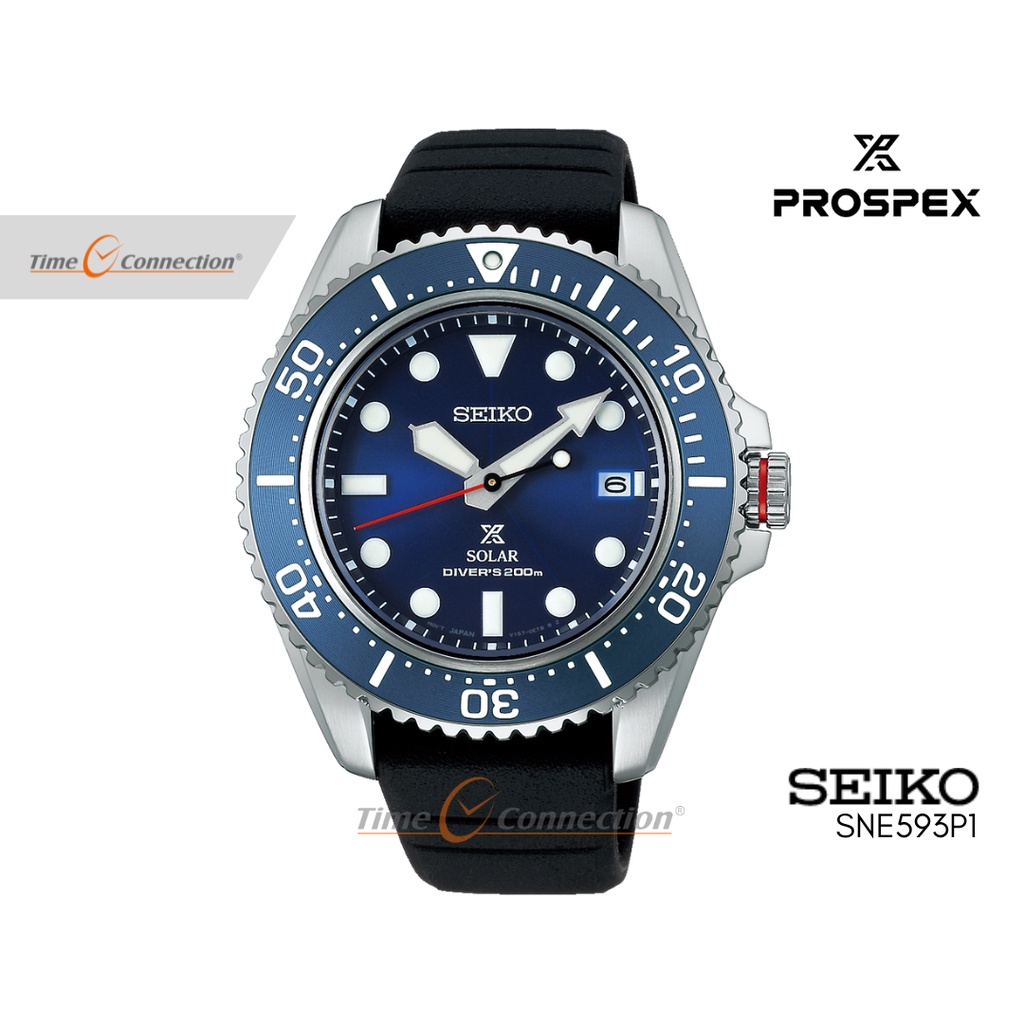 Seiko Prospex SNE591P3 Original / Jam Tangan Pria /  SNE593 Sea Solar Diver’s