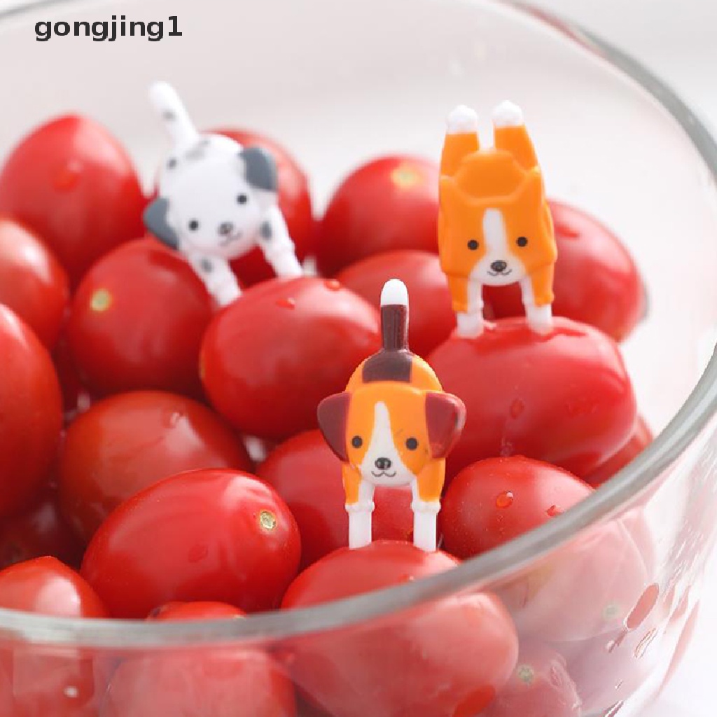 Ggg 7 Pcs Lucu Mini Animal Kartun Buah Garpu Makan Siang Bento Aksesoris Dekorasi Pesta ID