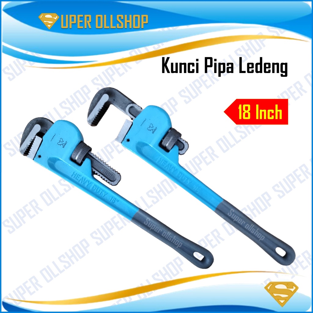 Kunci Pipa 18&quot; inch Besar / Adjustable Pipe Wrench / Kunci Pipa Ledeng Heavyduty Murah