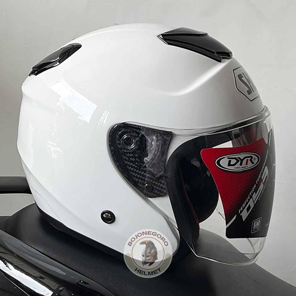 HELM KYOTO DYR OSAKA WHITE ORIGINAL FREE STICKER SHOEI