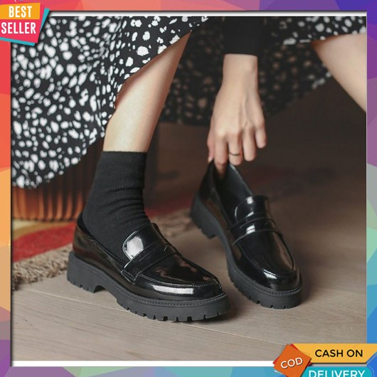 Docmart Wanita Sepatu Sekolah Casual Dokmart Kekinian Tonti Remaja Perempuan Murah Fantopel Pantofel