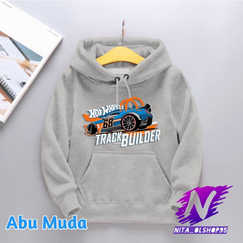 hoodie sweater anak hot wheels