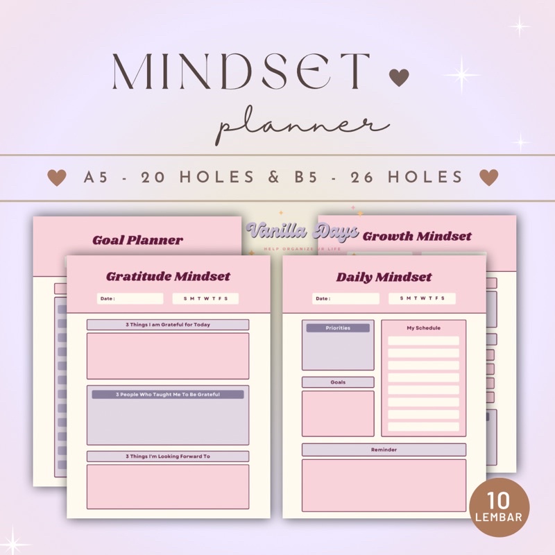 

[] Daily Planner Agenda Memo Notes Monthly Weekly Check List Kertas File Refill Isian Binder Journal Bujo Loose Leaf Diary A5 B5 Fillable Catatan Harian Mingguan Bulanan Printable Goals Student Pelajar Buku Produktif Productive Aesthetic Mindset Gift