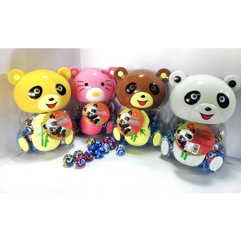 chen liang cokelat panda boneka celengan