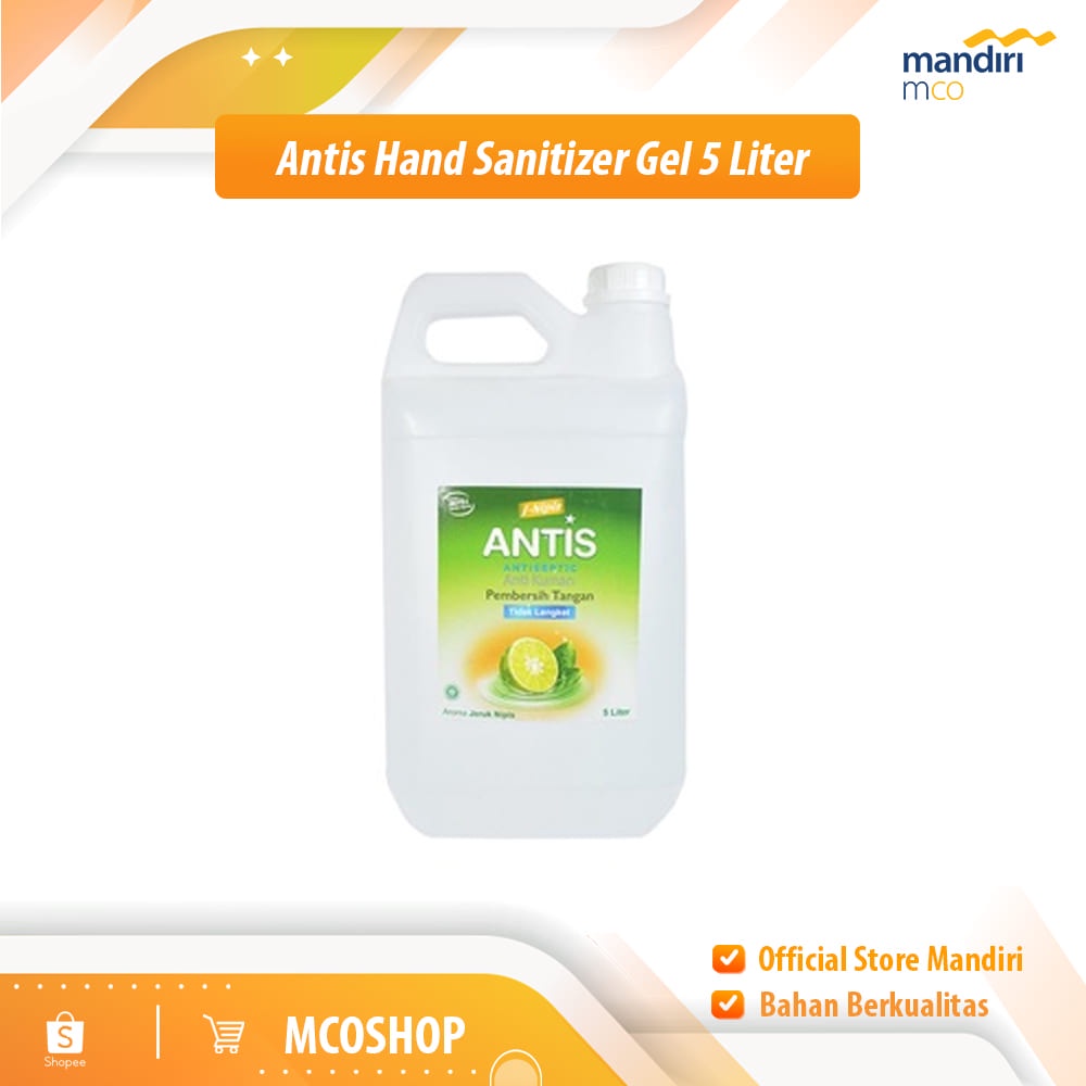 Antis Hand Sanitizer Gel 5 Liter