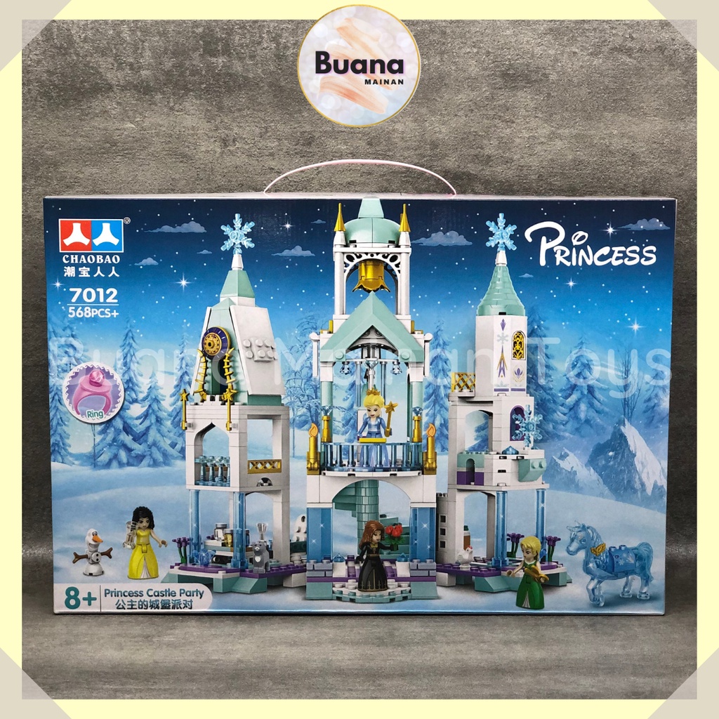 BRICKS CHAOBAO PRINCESS ICE CASTLE TOWER FROZEN MAINAN EDUKASI ANAK CEWE PEREMPUAN BLOCK BRICK 7012