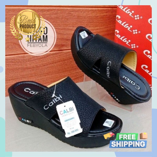 Sendal Widges Fashion Ori Murah Weges Import Santai Model Sekarang Sandal Wedges Terbaru Sandal Gunu
