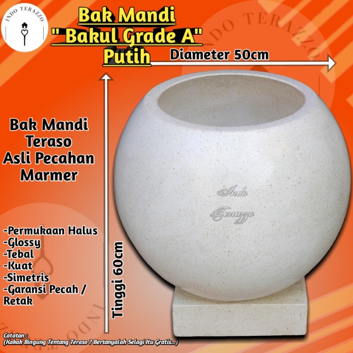 Bak Indo Terazo Bak Kamar Mandi Minimalis Tipe Gentong Bak Mandi Minimalis