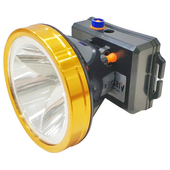 Headlamp Senter Kepala Besar 45W Cahaya Kuning Visero (Vhl-5345Ay)