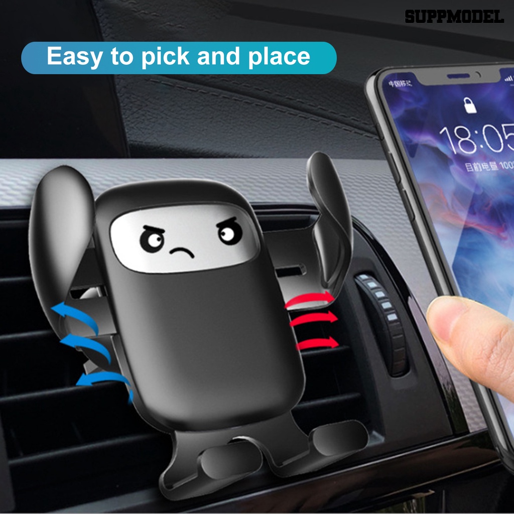 [Auto] Car Phone Holder Universal Gravity Support Kartun Ventilasi Udara Mobil Ponsel Klip Mount Berdiri Untuk Mengemudi