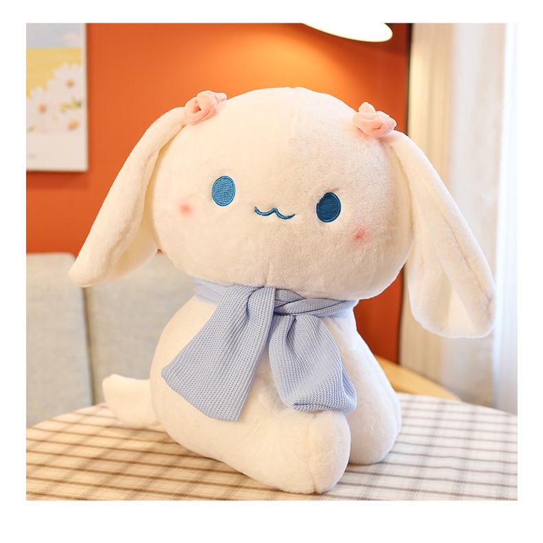 Boneka Cinnamoroll Pakai Syal Jumbo  Bahan Plush