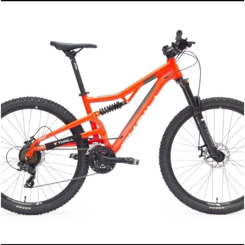 SEPEDA GUNUNG MTB 27.5 INCH THRILL OUST T120 3.0 BB 2022 NEON RED