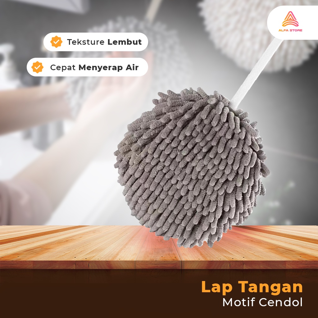 Lap Tangan Handuk Gantung Pengering Tangan Hand Towel Ball