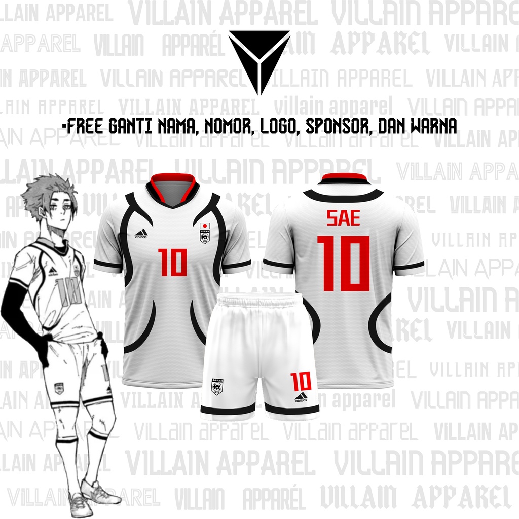 Jual Jersey Futsal & Football Motif VL Replika Anime Japan U 20 Blue