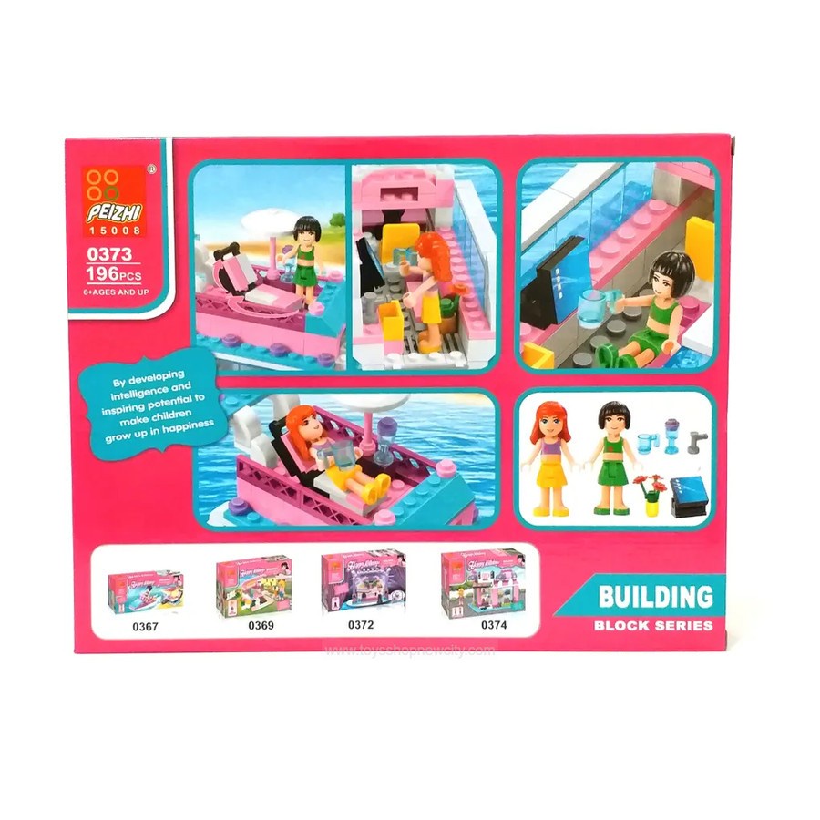 BRICKS COMPATIBLE BLOCKS HAPPY HOLIDAY KAPAL PESIAR 0373 ISI 196 PCS