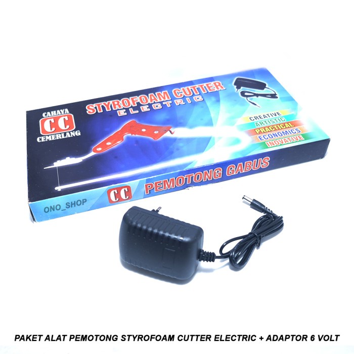 

Paket Alat Pemotong Styrofoam Cutter Electric + Adaptor 6 Volt onosh00 Segera Dapatkan
