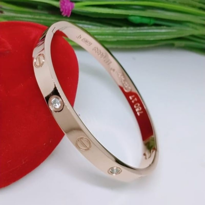 Gelang Titanium Premium Perhiasan Aksesoris Fashion Wanita Terlaris Termurah