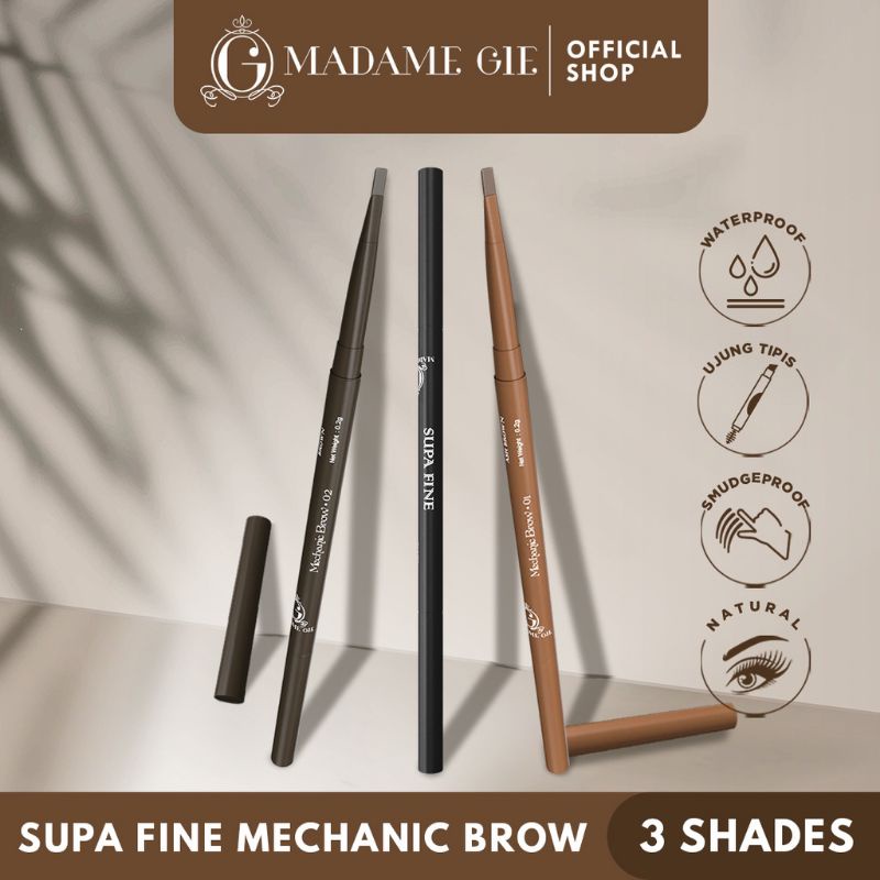 Madame Gie Supa Fine Mechanic Brow - Make Up Pensil Alis