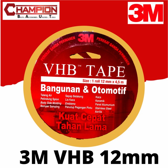 

✨NEW✨ - double tape 3M double tip lem bolak balik 3m vhb tipis 12mm original