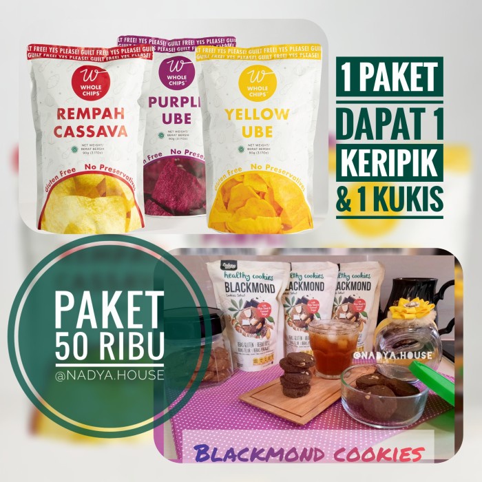 

⭐BISA COD⭐ Paket Duo Cemilan Sehat - GlutenFree - Healthy Cookies - Healthy Snack - Tipe A