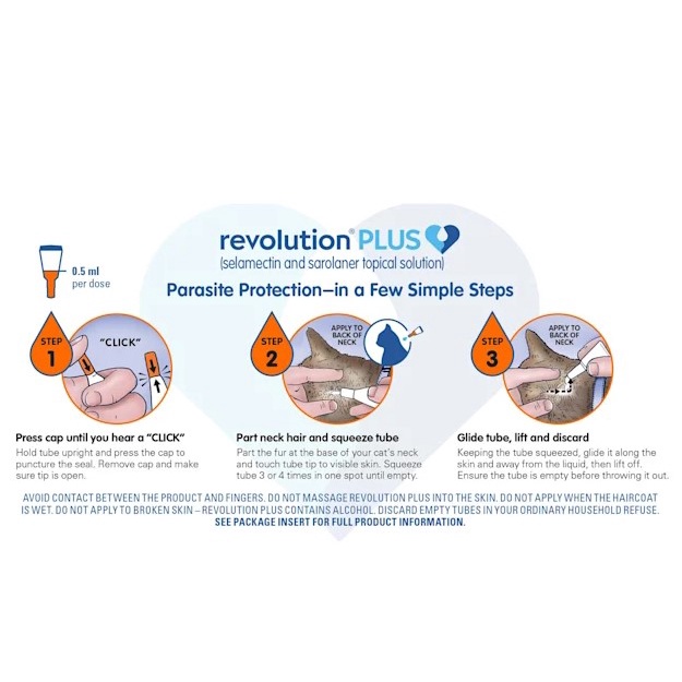 Revolution PLUS for Cat &amp; Kitten - Obat Anti Kutu Kucing (HARGA UNTUK 1 TUBE)