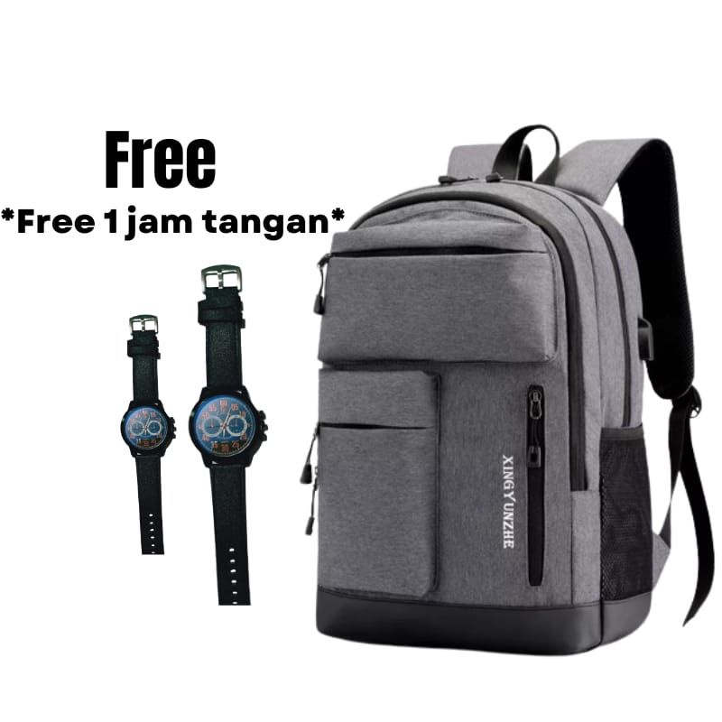 Tas Ransel Laki-laki Siswa Menengah Tas Ransel Laptop 16inc Ransel Pria Kapasitas Besar