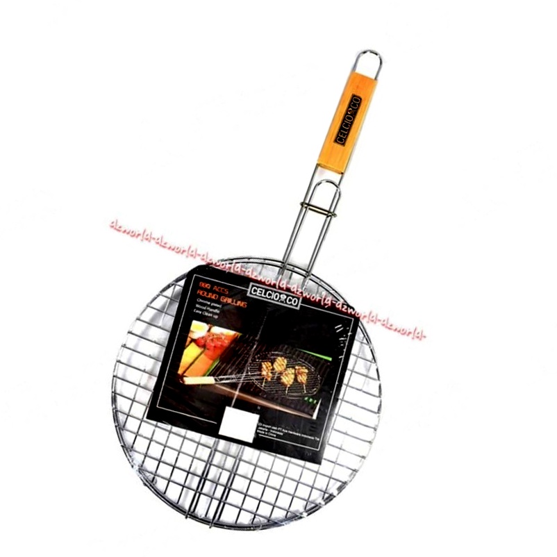 Celcio &amp; Co Round Grilling Bbq Accesories Alat Panggang Bulat Grill Round  58cm Cocok Untuk Ikan Ayam Seafood Celcio Co Celcioco Barbeque Panggang Kawat