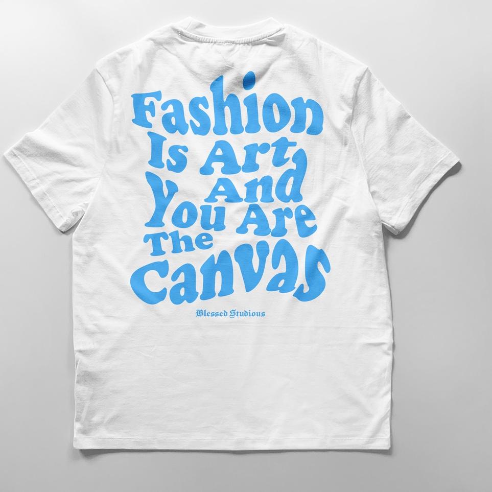 Terbaru Blessed Studious Canvas T-Shirt