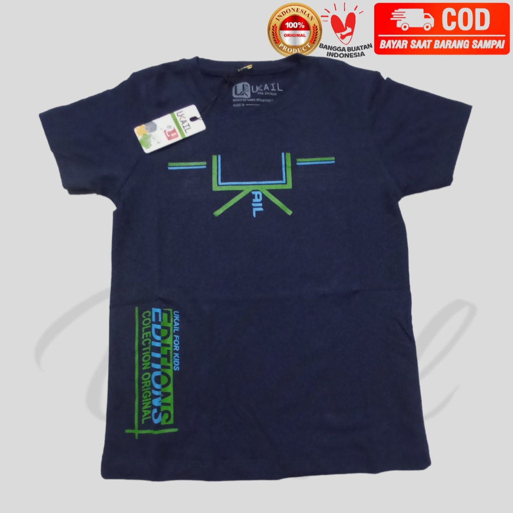 Balilah Kaos Distro Premium Ukail Editions Lengan Pendek Anak Laki-laki Bahan Katun Spandex Sablon P