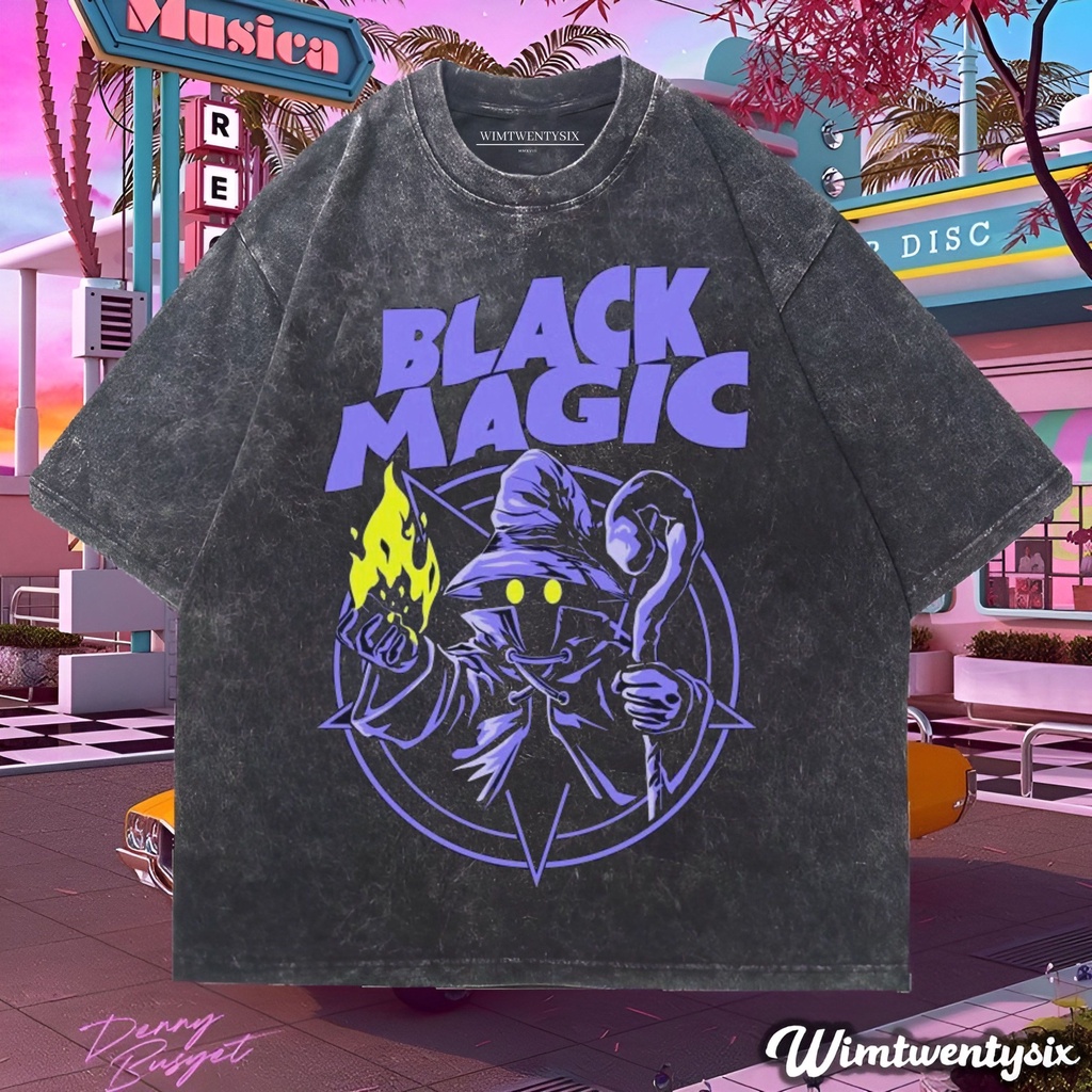 Wimtwentysix “Black magic sabbath” Oversize T-shirt | kaos washed | vintage tee