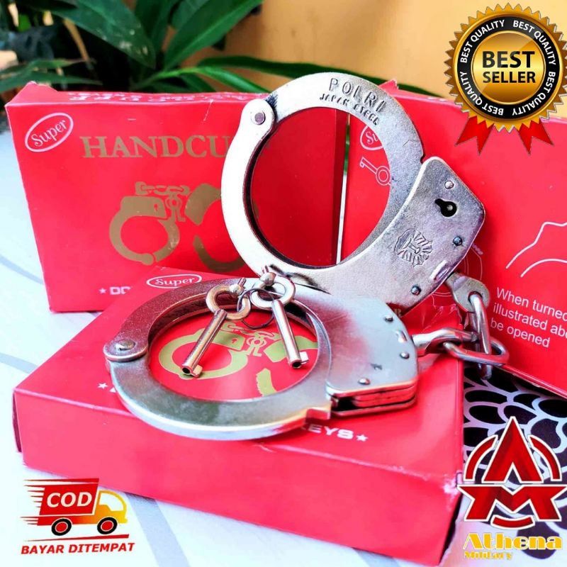 Borgol Tangan Merah | Handcuff | Borgol Security | Borgol Polisi