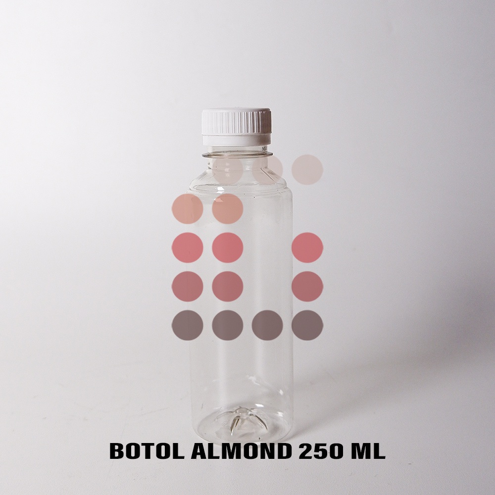 BOTOL PLASTIK ALMOND 250 ML