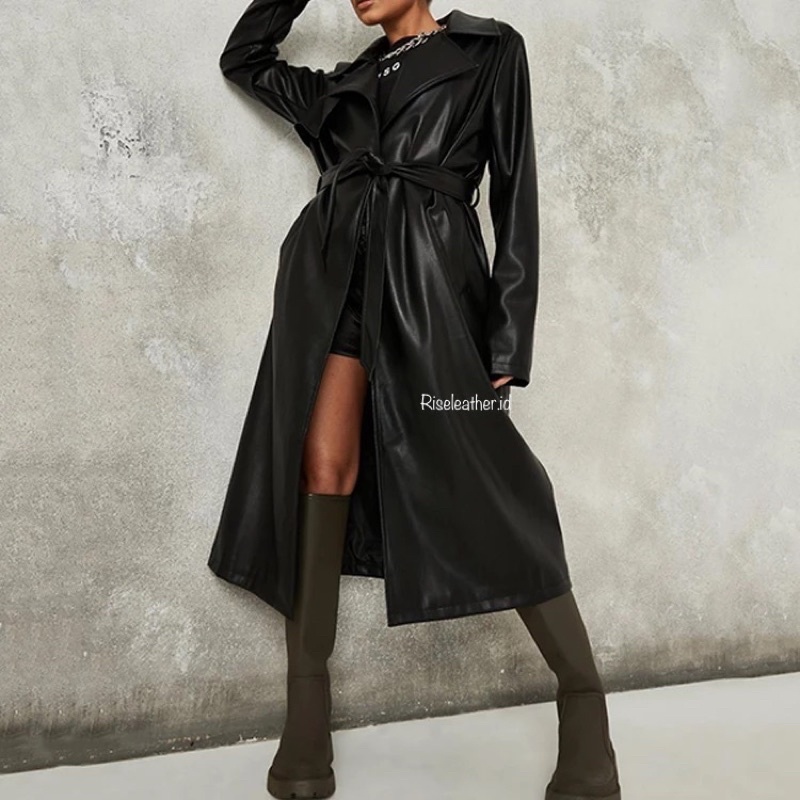 Long Coat Unisex Leather