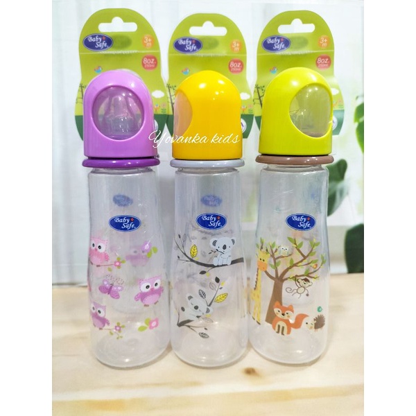 Botol Susu Berkualitas Standar Eropa Baby Safe Karakter 250 Ml 8oz BPA Free JP 003