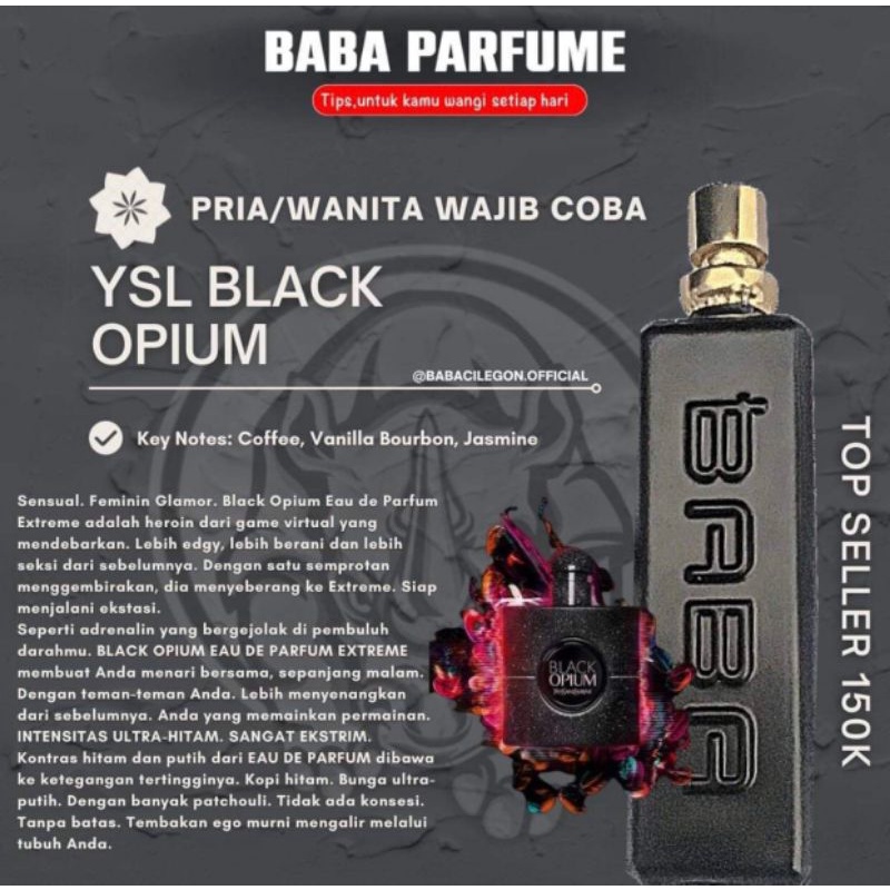 Baba parfum TOP BEST SELLER YSL BLACK OPIUM