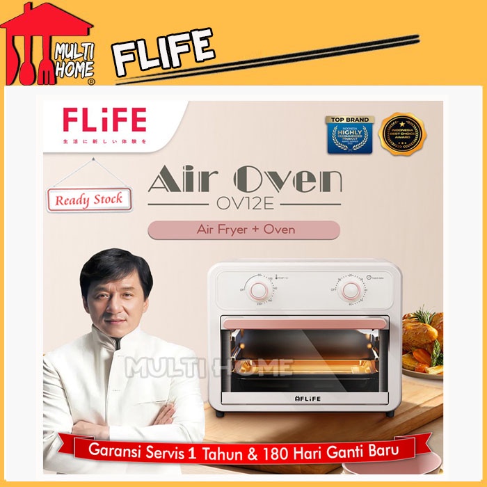 Oven Air Fryer Flife OV12E Kapasitas 12 Liter