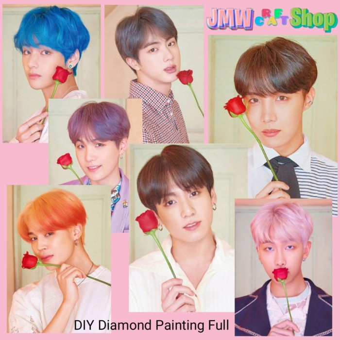 DIY DIAMOND PAINTING FULL - KPOP BTS ROSE SERIES