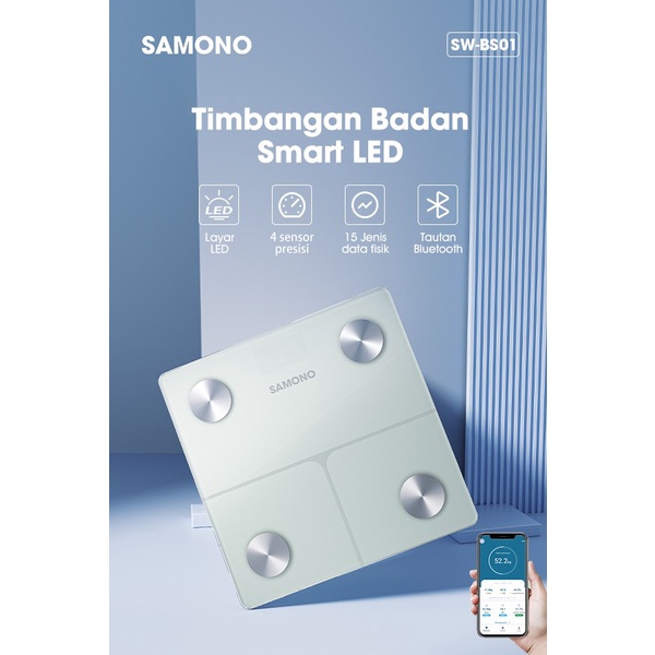 Timbangan Badan Digital LED Body Fat Scale SW-BS01