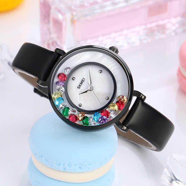 JAM TANGAN SKMEI 2041 Gem Stone / JAM TANGAN SKMEI 2041 WANITA TERBARU / JAM TANGAN SKMEI 2041 TERMURAH