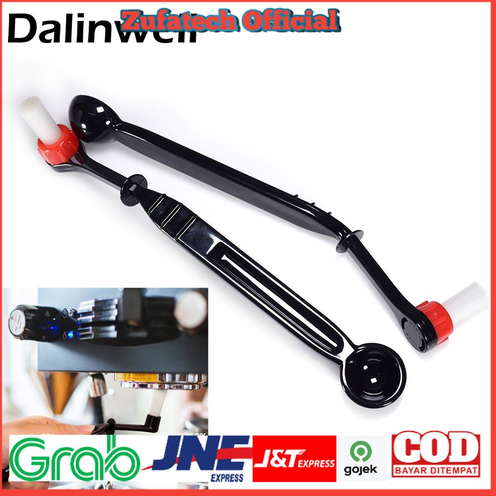 Dalinwell 2 in 1 Sikat Sendok Pembersih Mesin Kopi Espresso Nylon Brush - 8809