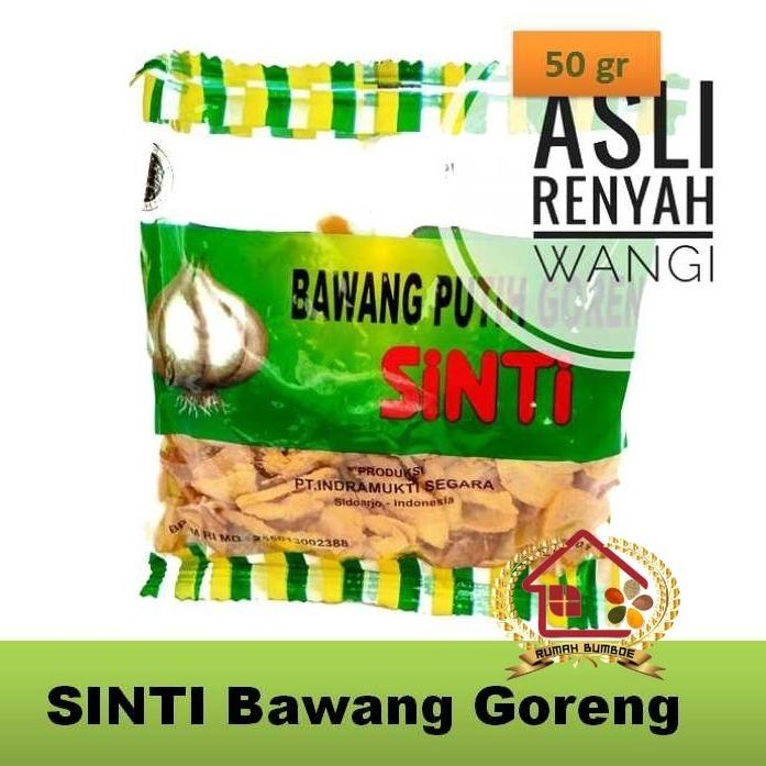 

✩ SINTI Bawang Putih Goreng 50gr Bawang Putih Siap Saji Bawang Putih Merk SINTI ぇ