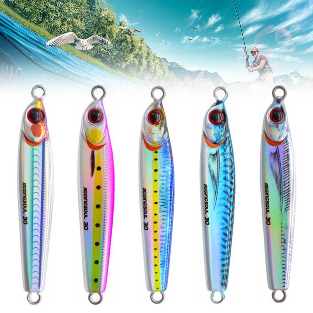 Preva Metal Fishing Lure Tenggelam 30g 40g Ikan Kecil Spinning Baits Spanyol
