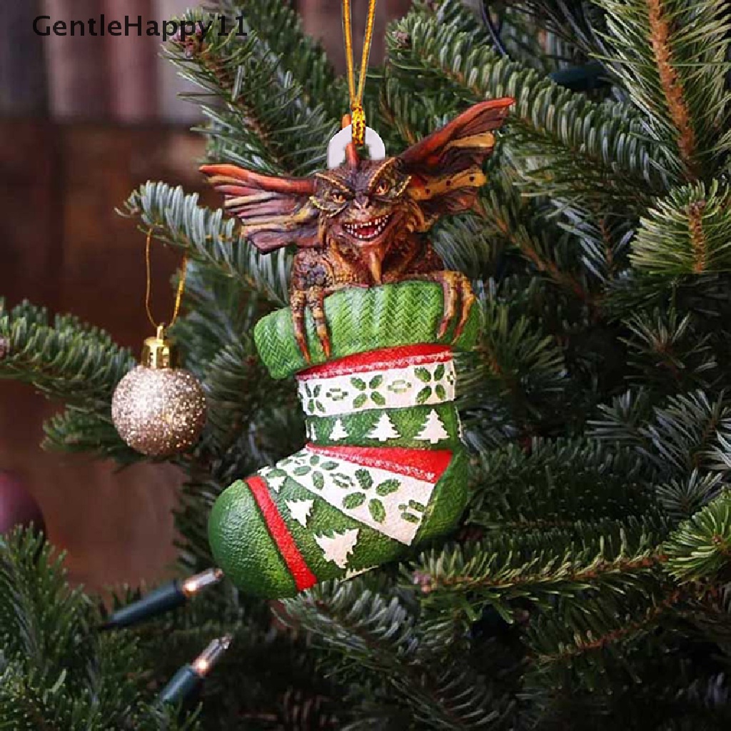 GentleHappy Gremlins Gizmo Santa Hat Hanging Christmas Figurine Christmas Tree Decoration id