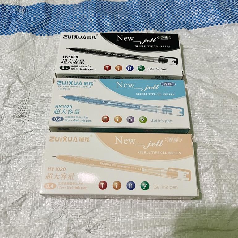

し Pulpen New Gel Zuixua Gel Ink Pen isi 12 pcs っ